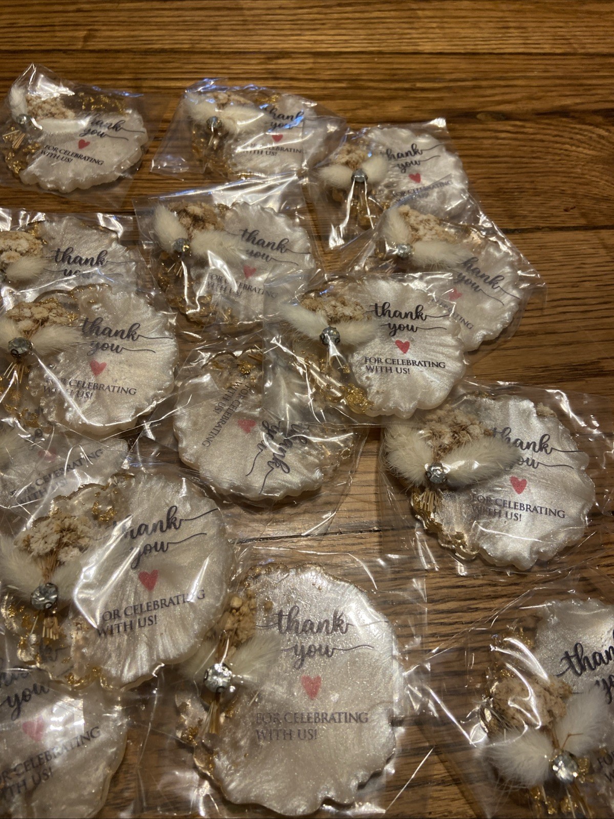 20 Wedding Favors for Guests Thank You Resin Magnets, Party Souvenir Gifts