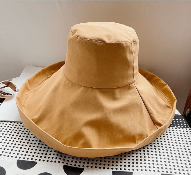 Vinyl sunscreen hat foldable styling sunshade fisherman UVproof outdoor hat