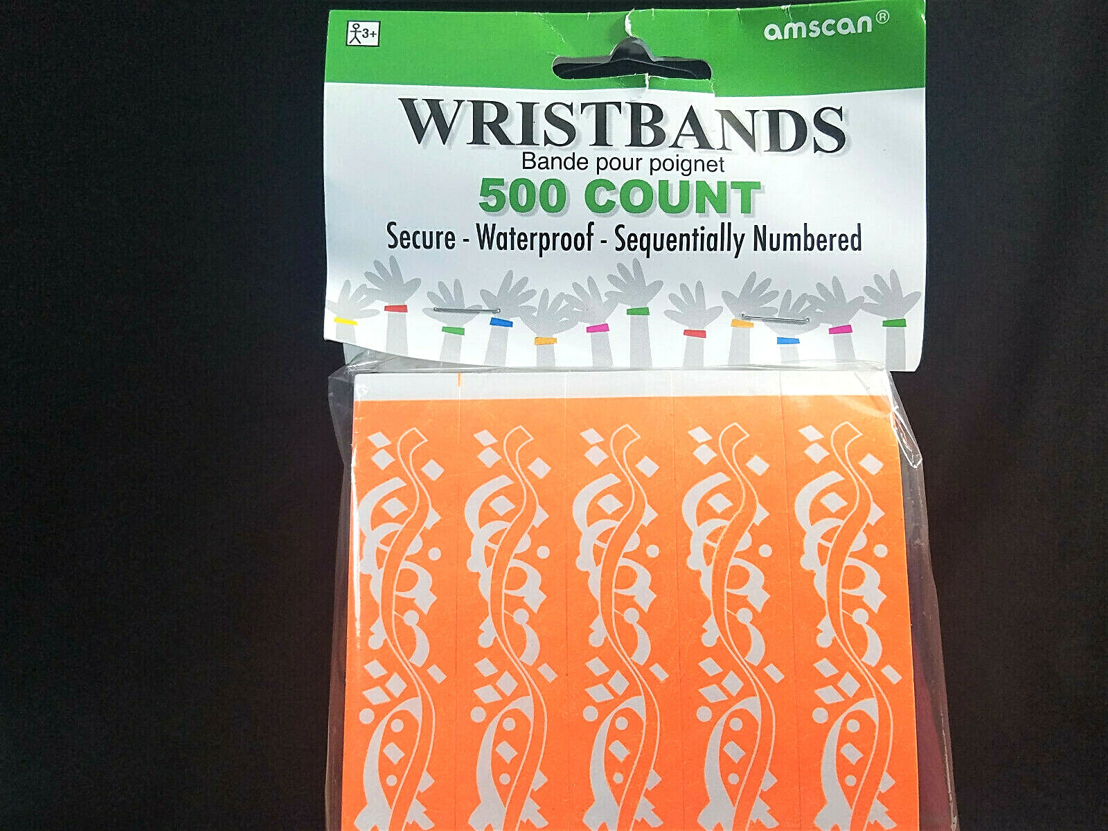 Event Wrist Bands With Neon Colors Sealed & Numbered Per Band
