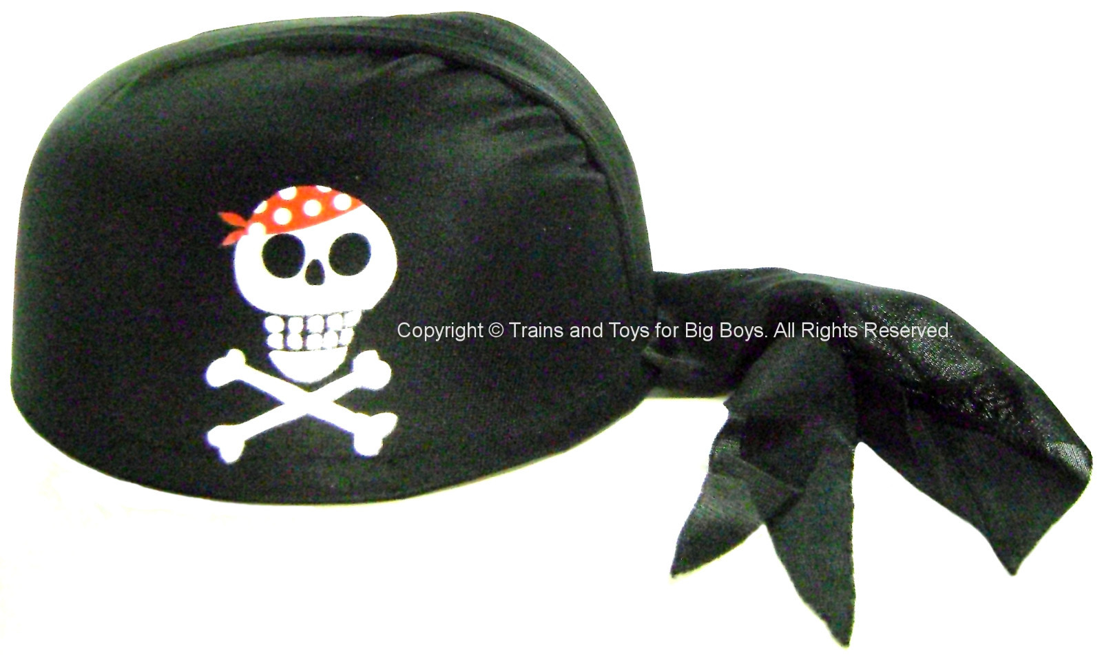 PIRATE SCARF HAT BLACK Skull Crossbones Pirates Party Favors Costume Accessory I