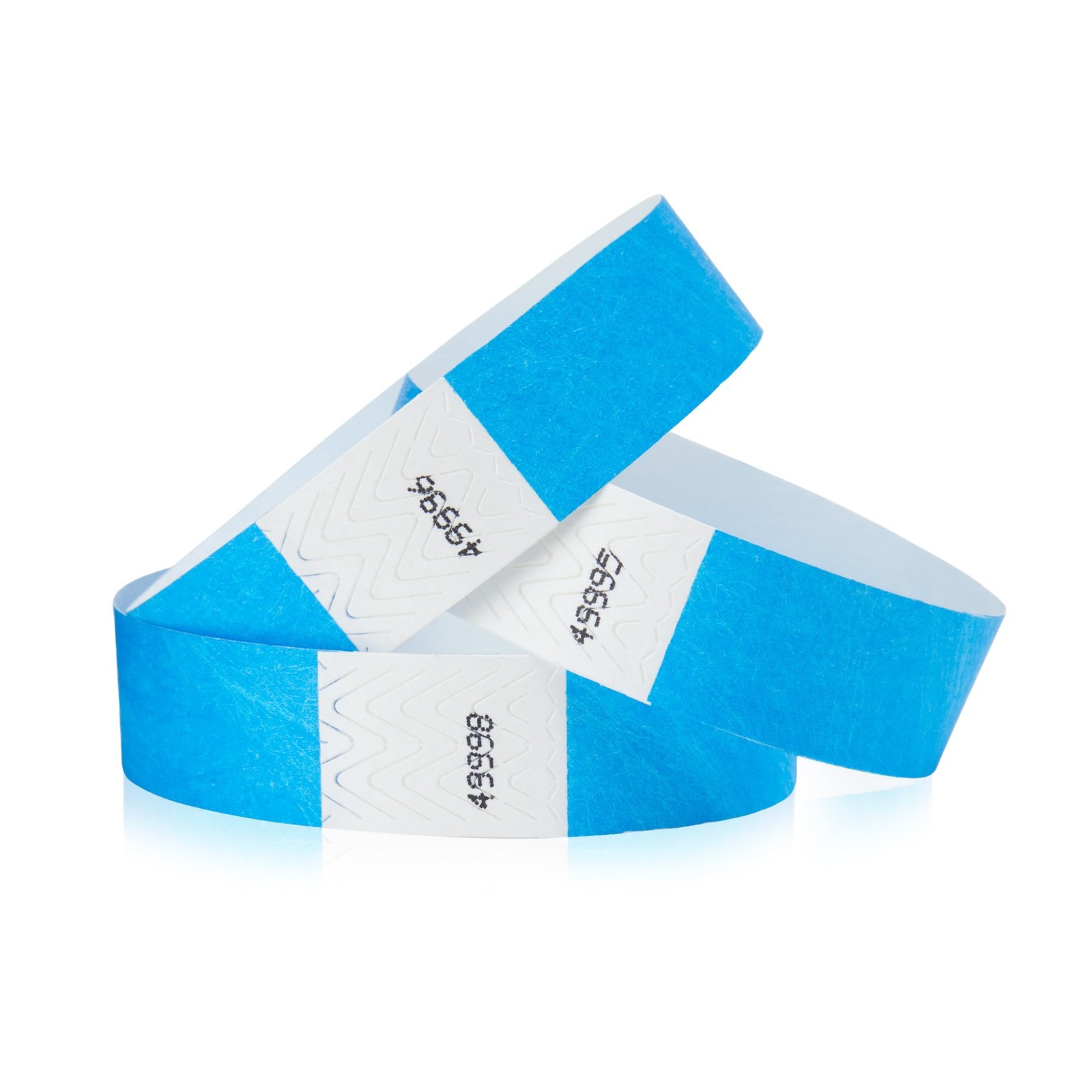 1,000 WristCo Neon Blue Tyvek Wristbands for Events – 1000,