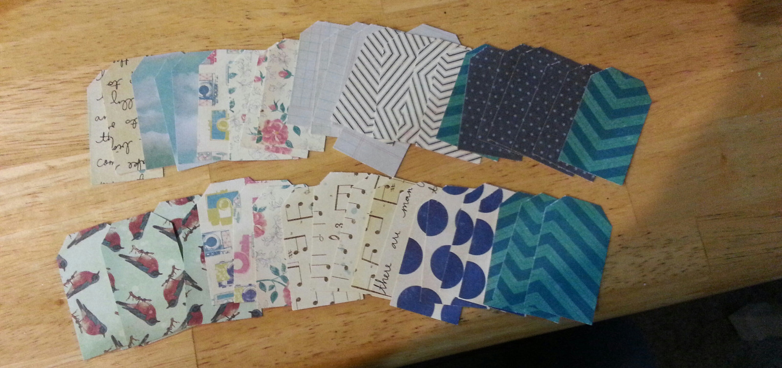 Assorted Handmade Gift Tags Christmas Thank You Created Small business craft die