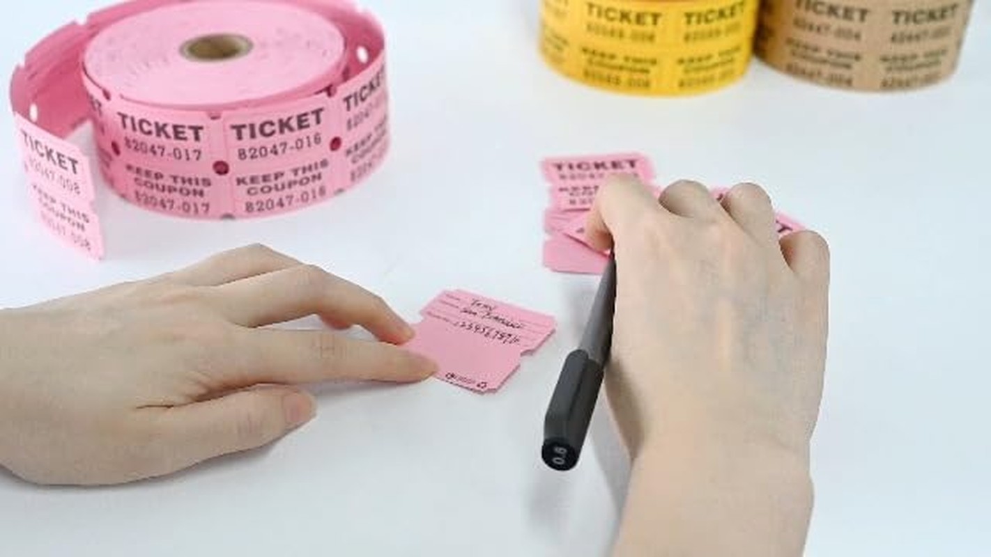 Raffle Tickets Double Rolls 1000 Per Roll 50/50 Raffle Tickets for Events,Carniv