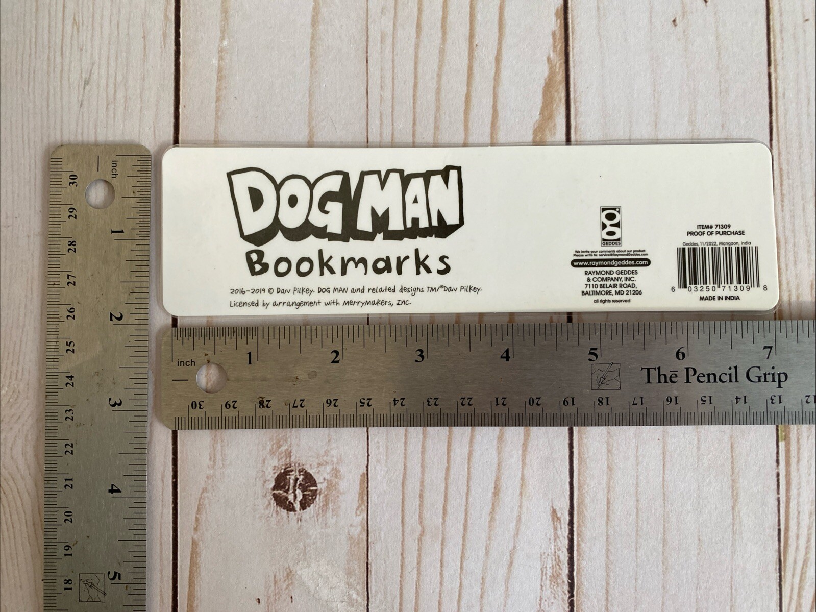 Dog Man Cat Kid Bookmark Laminated Stocking Stuffer Set Of5 Dav Pilkey Free Ship