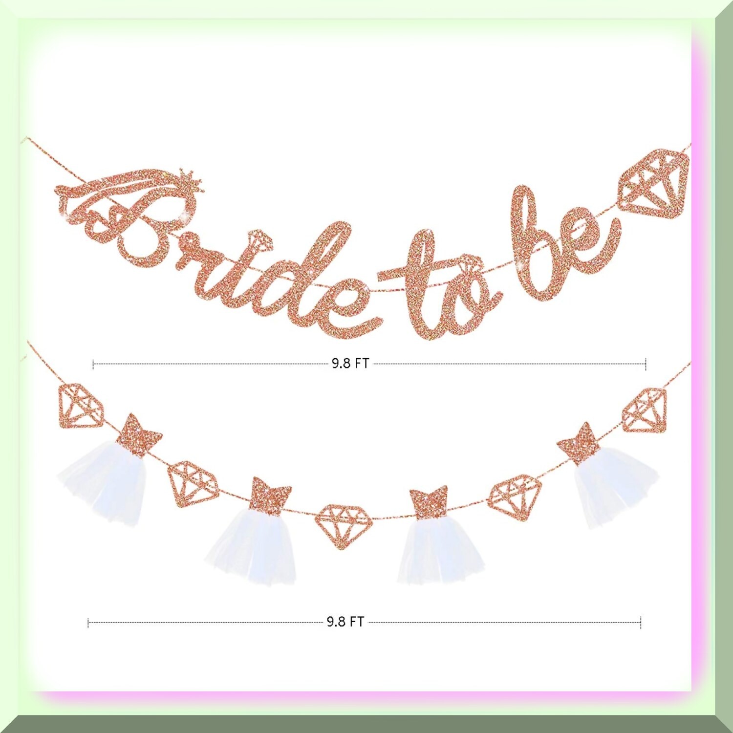 Bride-to-Be Celebration Kit with 3D Dress Garland