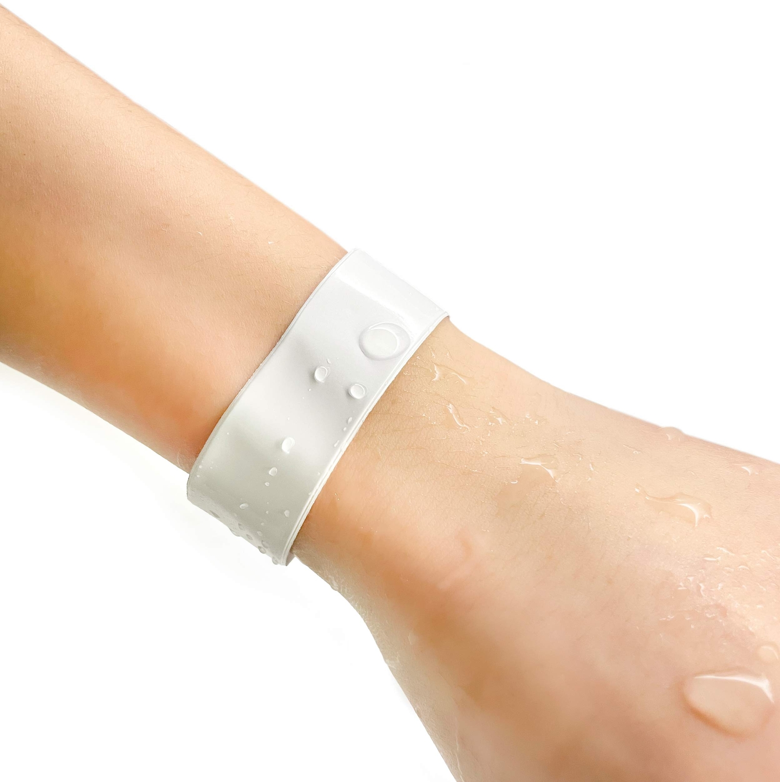 100 Pack White Plastic Wristbands for Events Concerts Pool Party Outdoor Sports