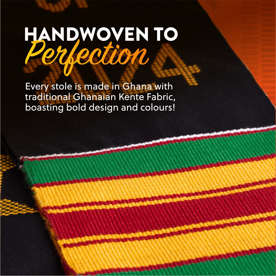 ‘Class of’ Kente Cloth Graduation Stole – Various Years / Colours