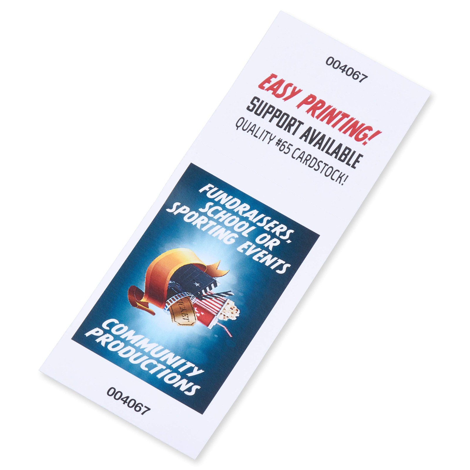 Printable Raffle and Event Tickets Numbered – 50 sheets/400 tickets EASY Prin…