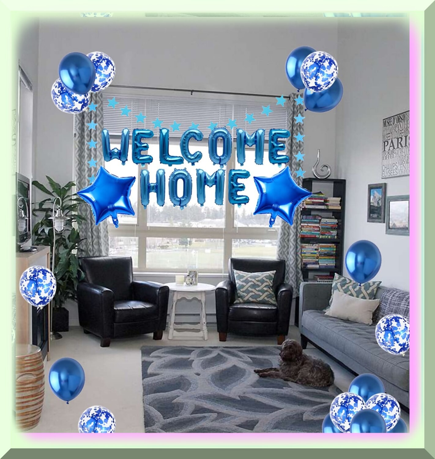 Homecoming Balloon Set with Letter and Star Shapes