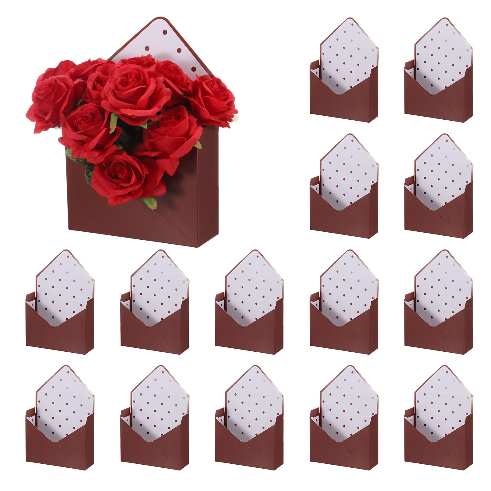 Paper Flower Gift Bags, 20 Pcs Bouquet Flower Envelope Gift Bag
