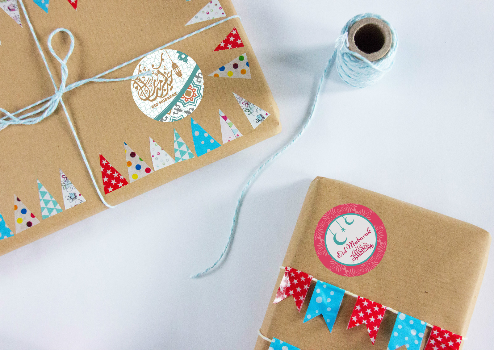 35 Eid Mubarak Stickers Decorations Cards DIY Cupcakes Picks Mixed Designs