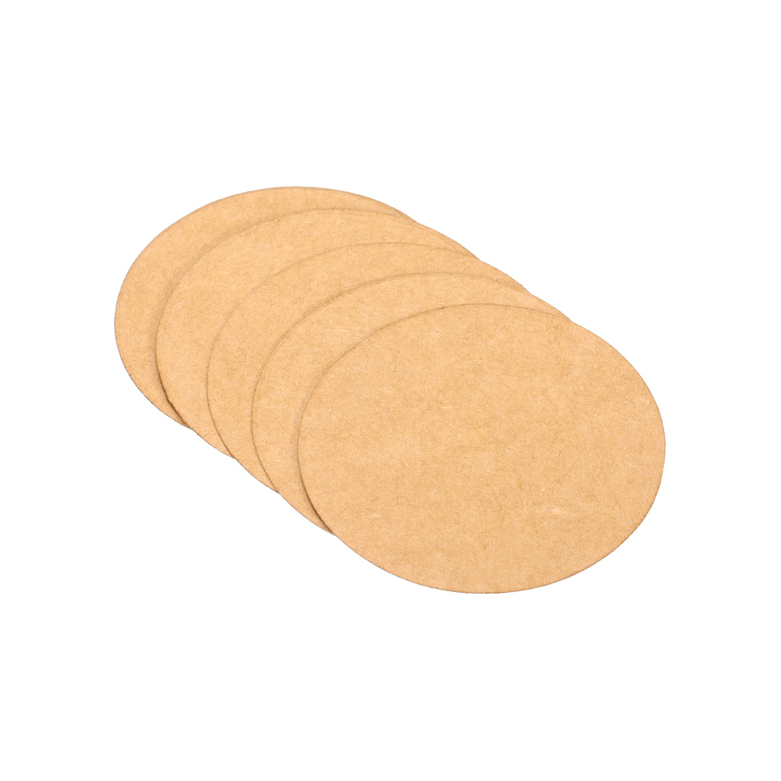 3-inch Round Cardboard Paper, 25 Pcs Blank Circles for DIY Craft Arts, Brown