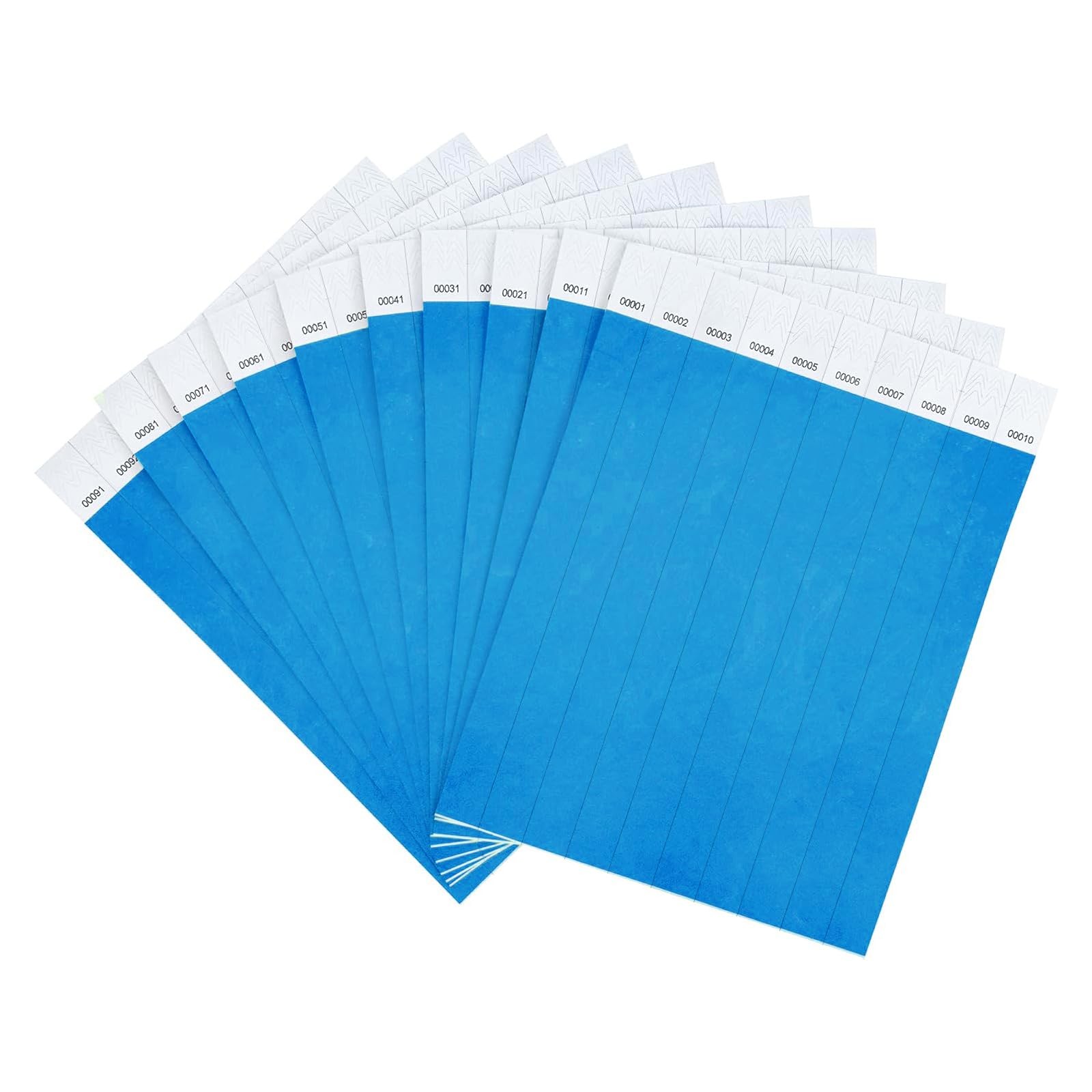 DGBDPACK 500 Pcs Neon 10 inches x 7.6 x 0.75 inches, Blue