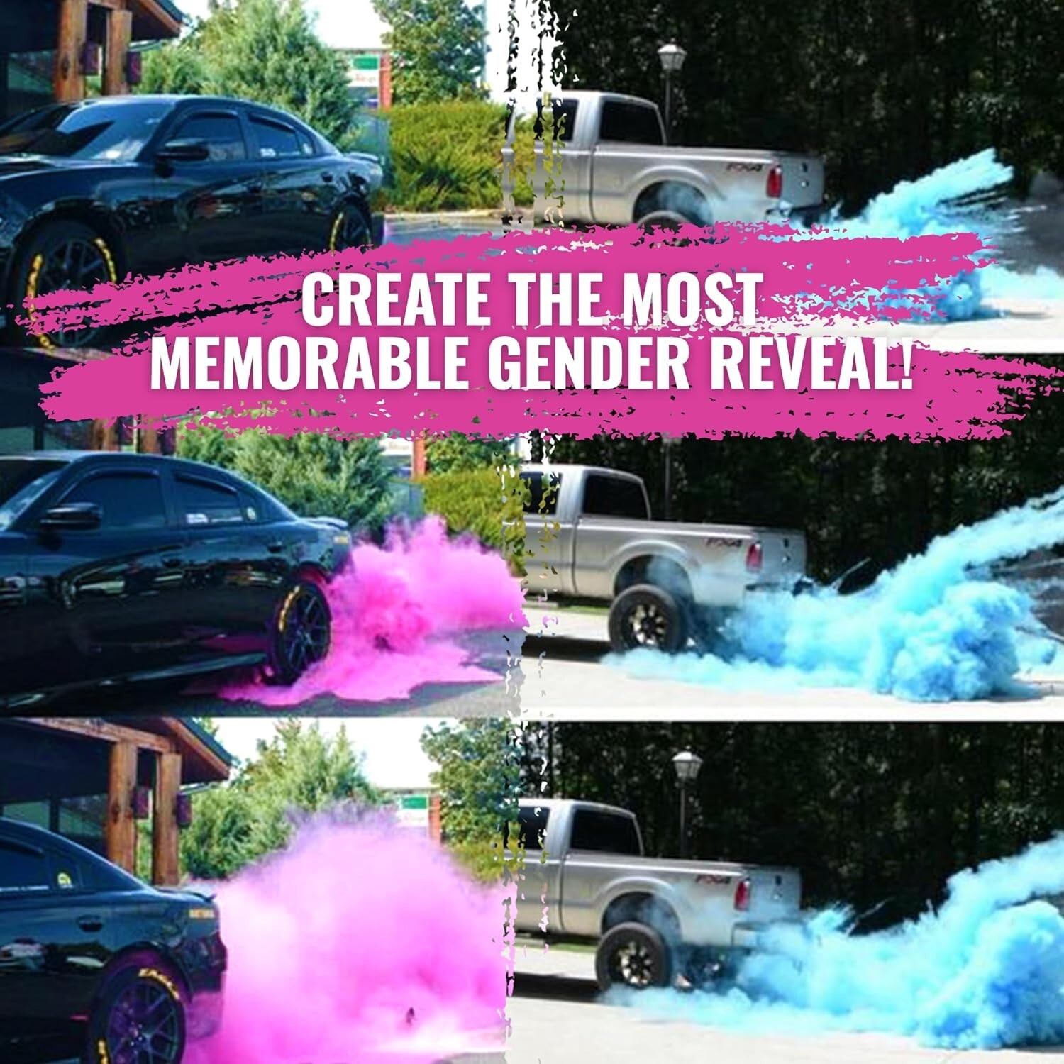 Color Blaze – 15lbs Pink & 15lbs Blue Color Powder Gender Reveal Baby Girl Holi