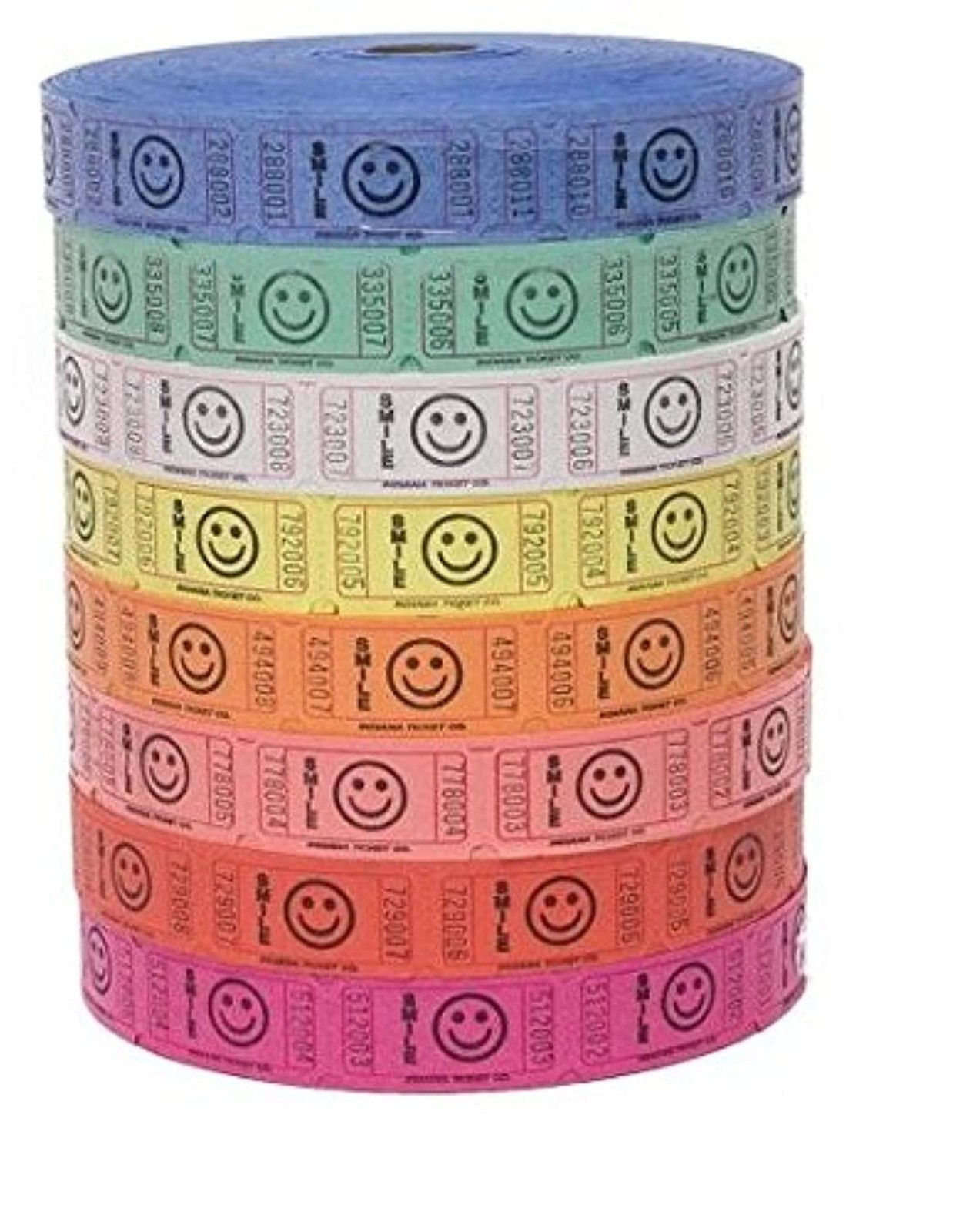 Raffle Tickets – 4 Rolls of 2000 Tickets) 8,000 Total Smile Raffle Tickets (4…