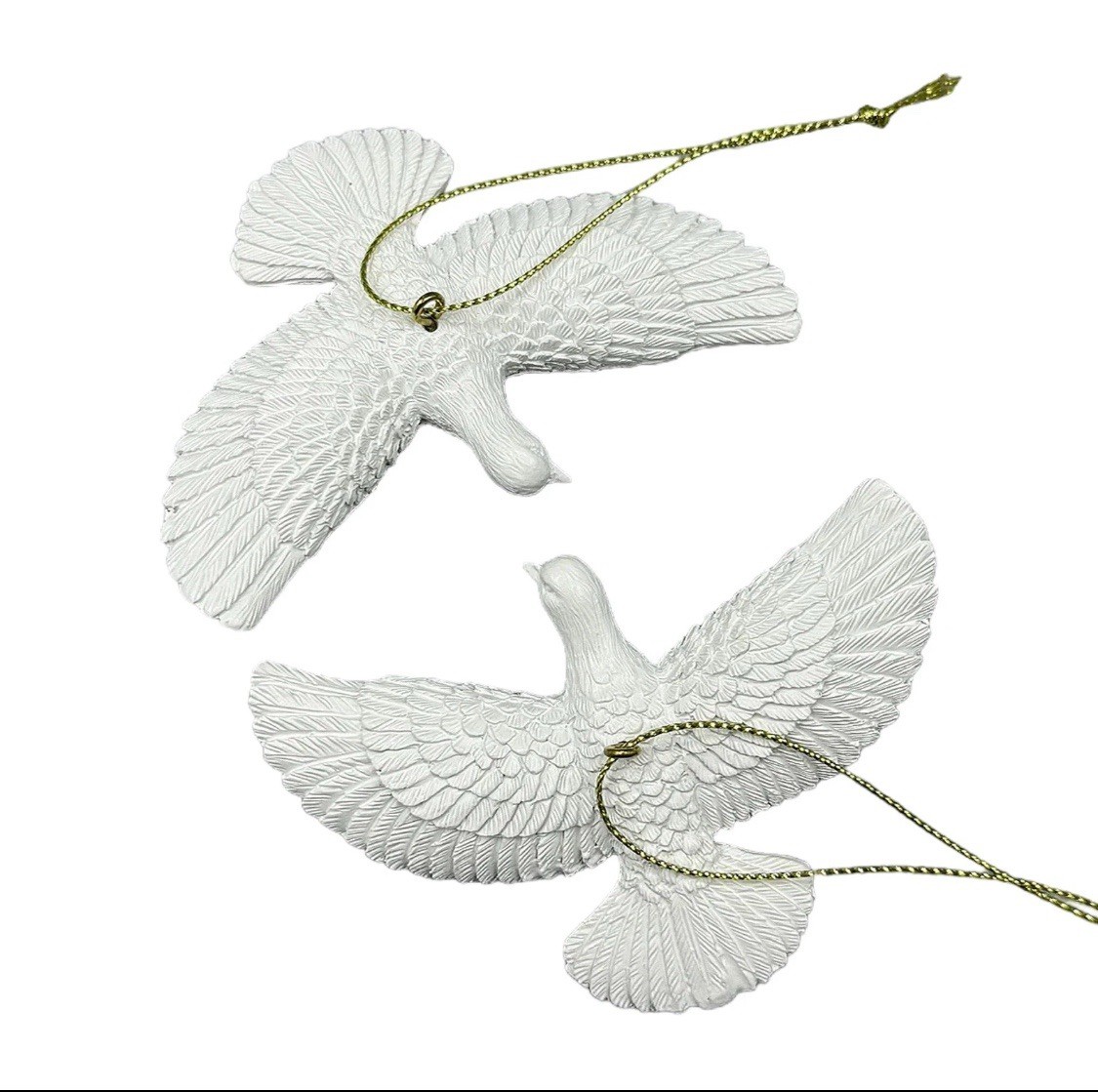 Christmas Ornament Doves Resin Home Decor Christmas Tree Gift