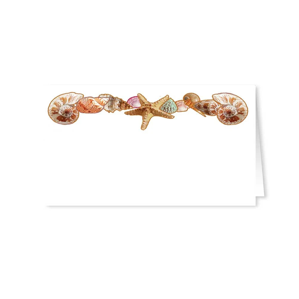 Seashell Beach Theme Place Cards – 25 Place Cards – Beach Tropical – 77035