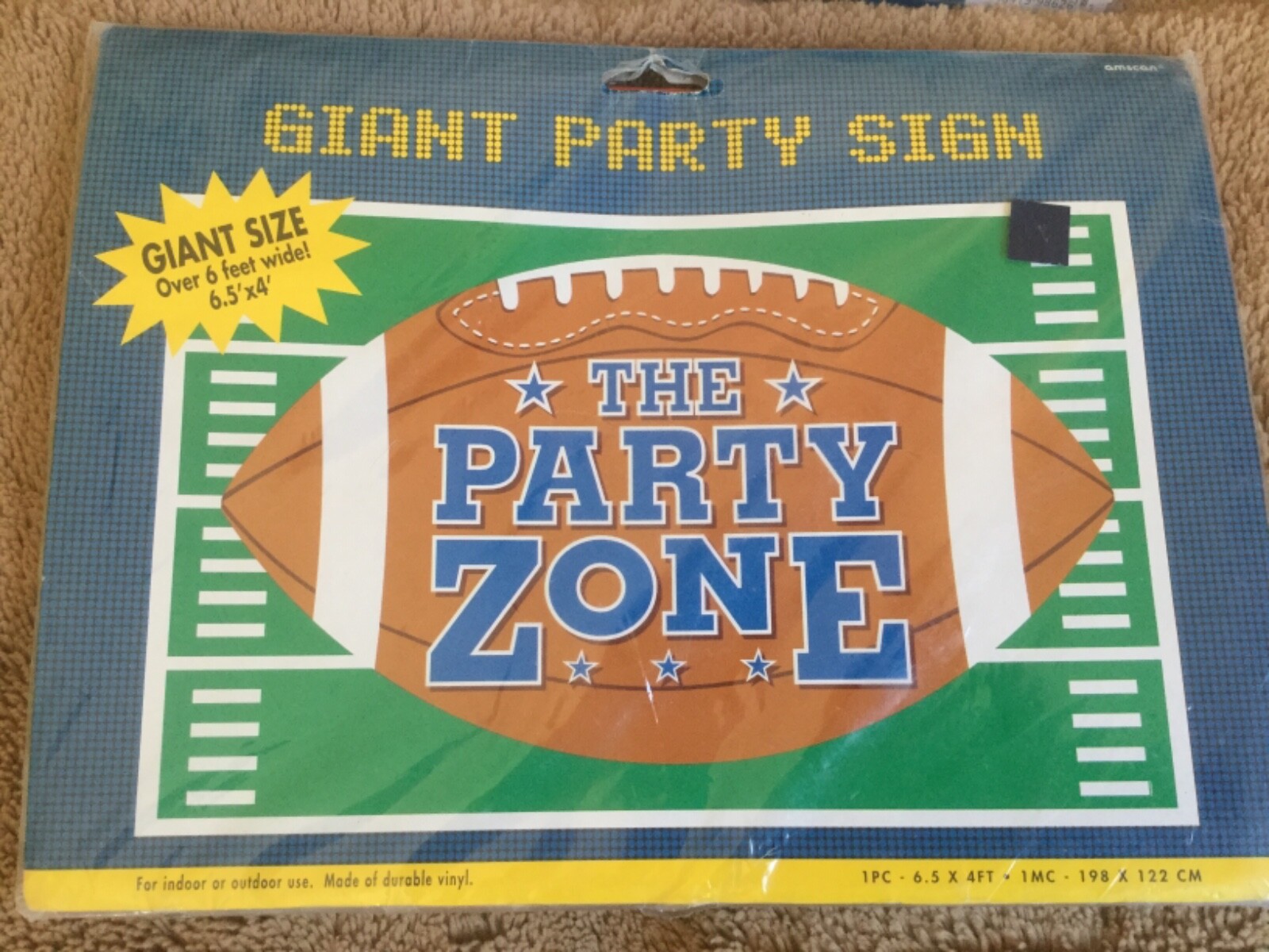 Personalize IT football super bowl Birthday party decorating kit and giant sign