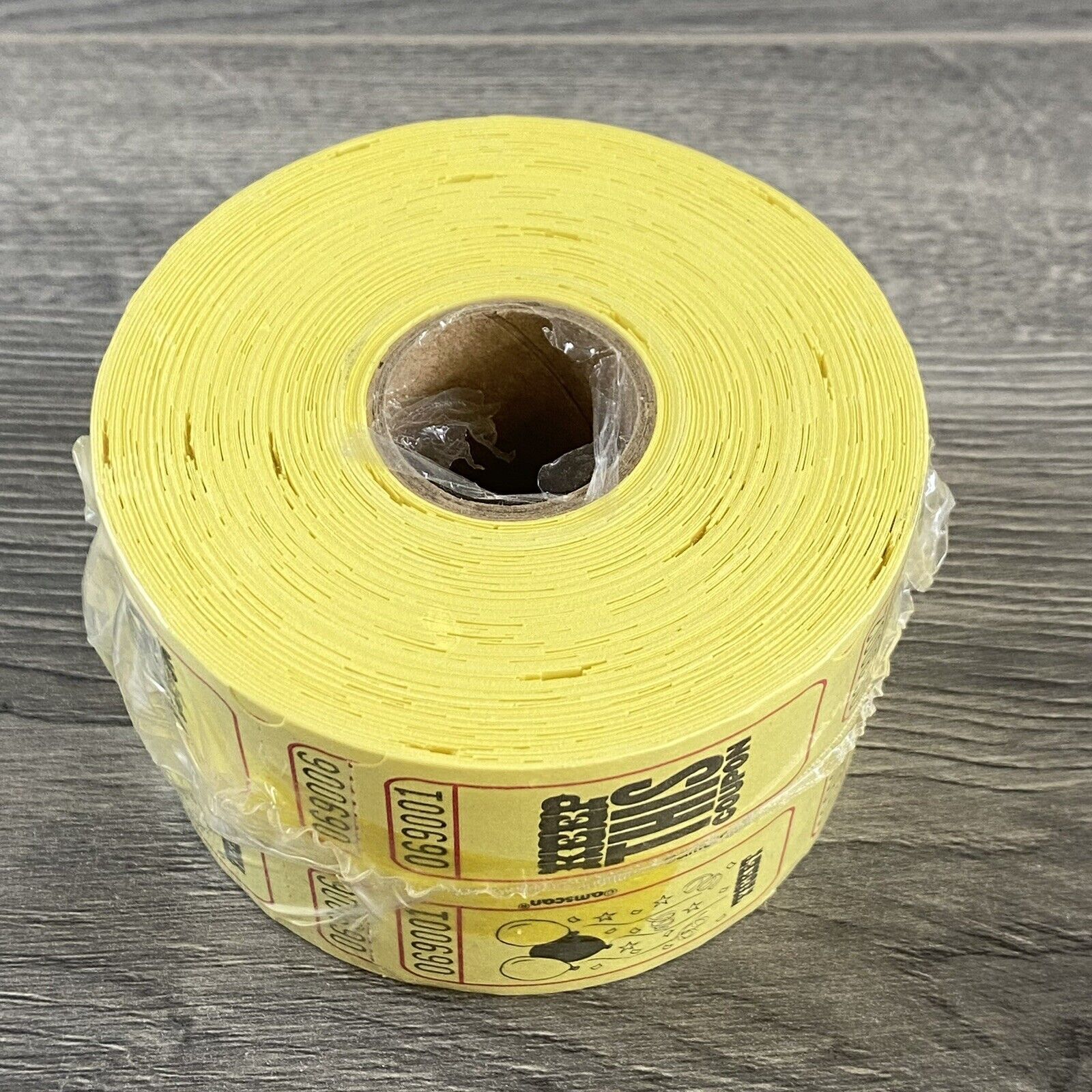 Carnival Raffle Tickets 500 Count Yellow Auction New Sealed