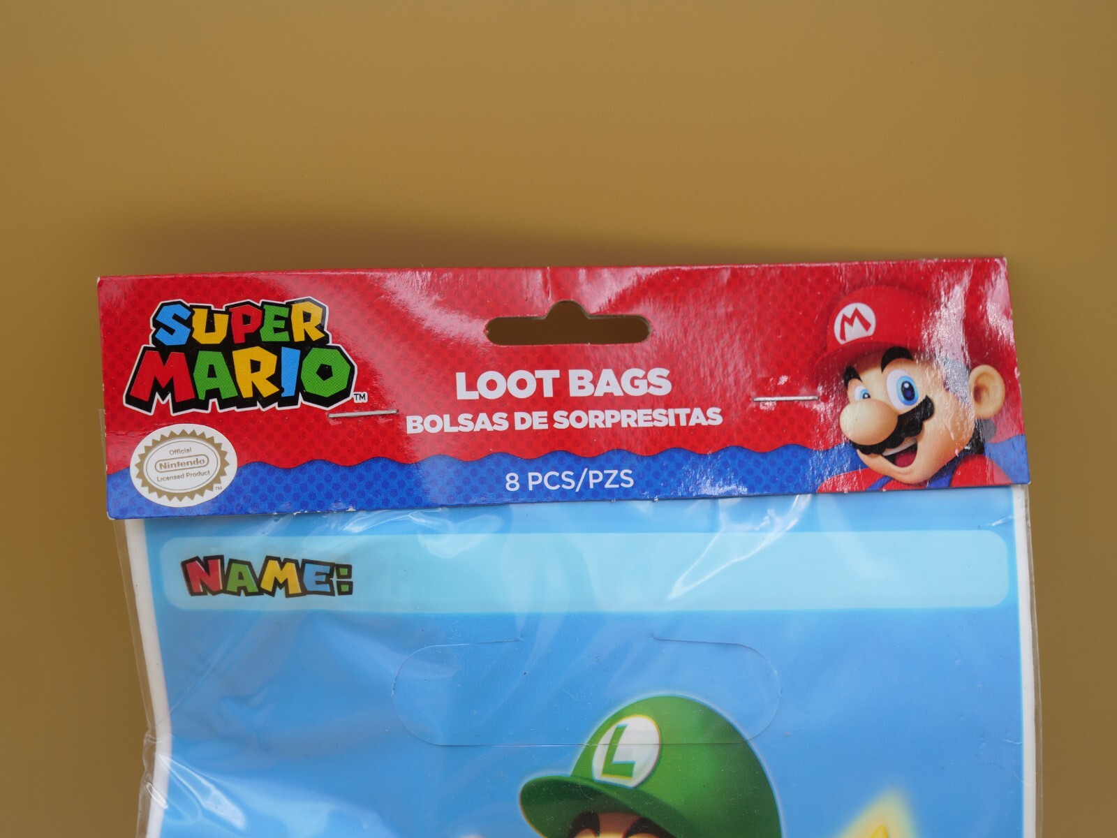 Nintendo Super Mario Loot Goodie Bags Video Game Birthday Party Pack of 8