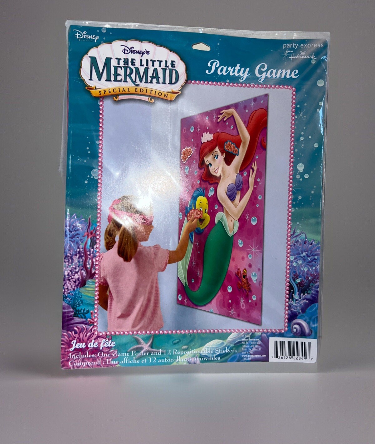 Disney Little Mermaid Original Party Game Hallmark New Ariel Movable Stickers