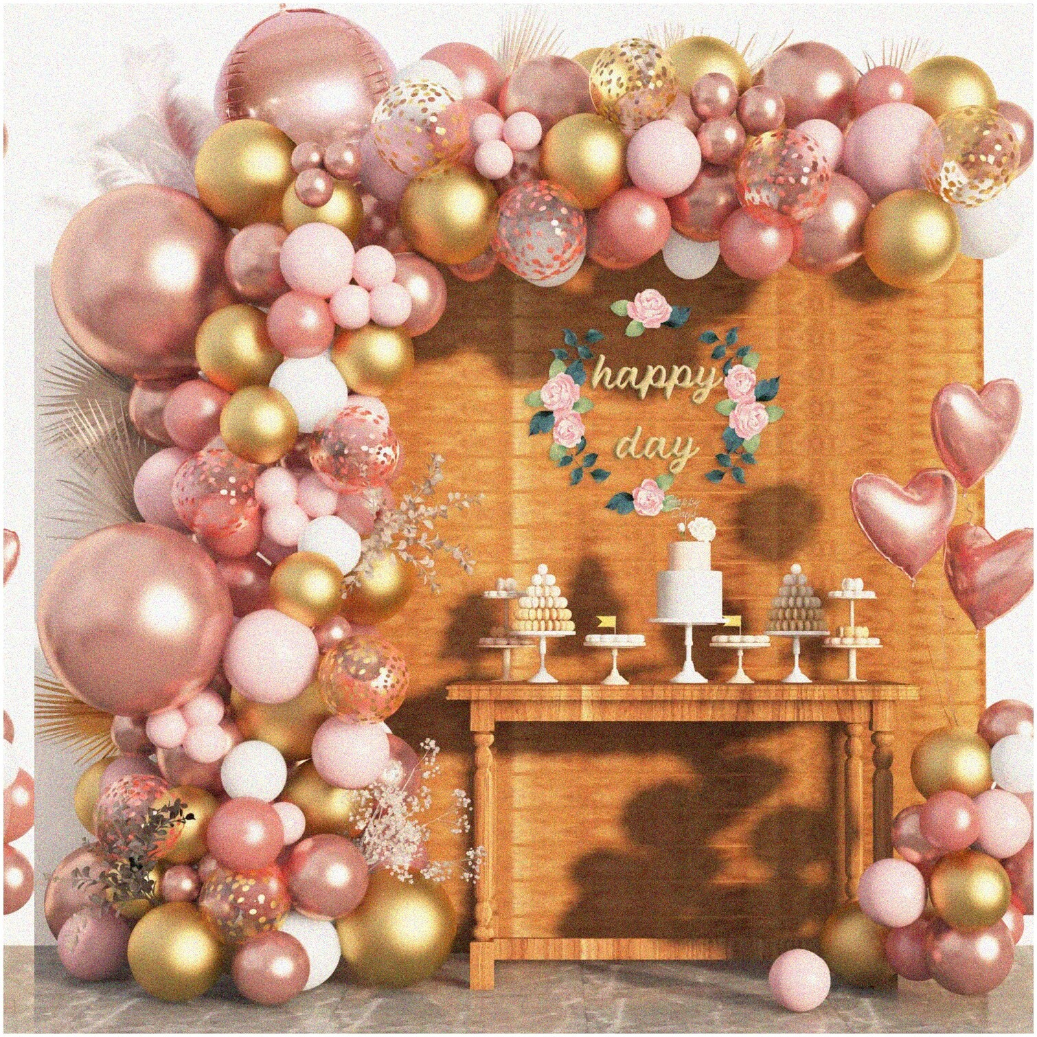 Rose Gold Balloon Garland Kit 150 Pieces