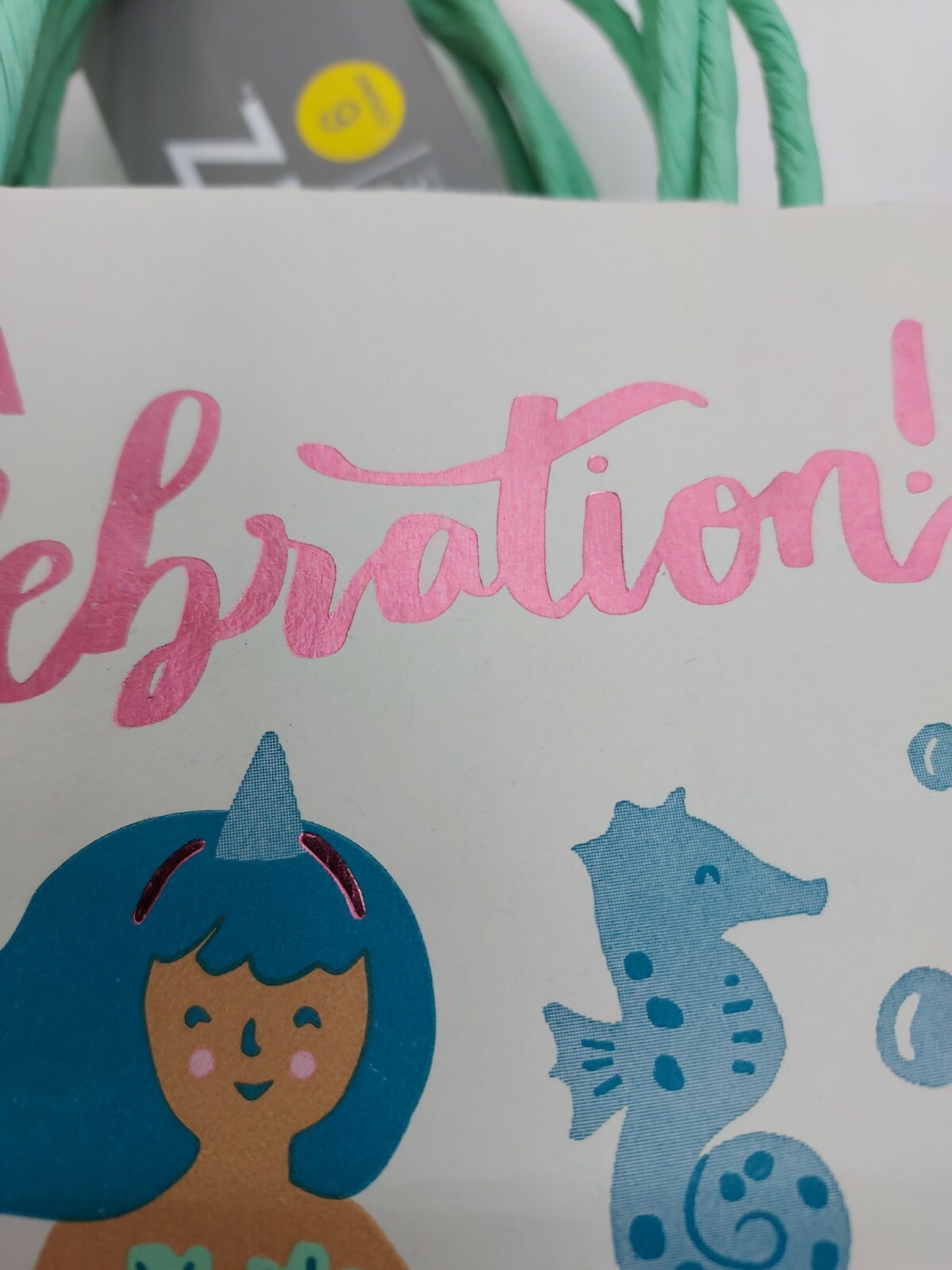 Spritz Paper Gift Treat or Favor Bags Mermaid It’s A Shellebration 6 Count