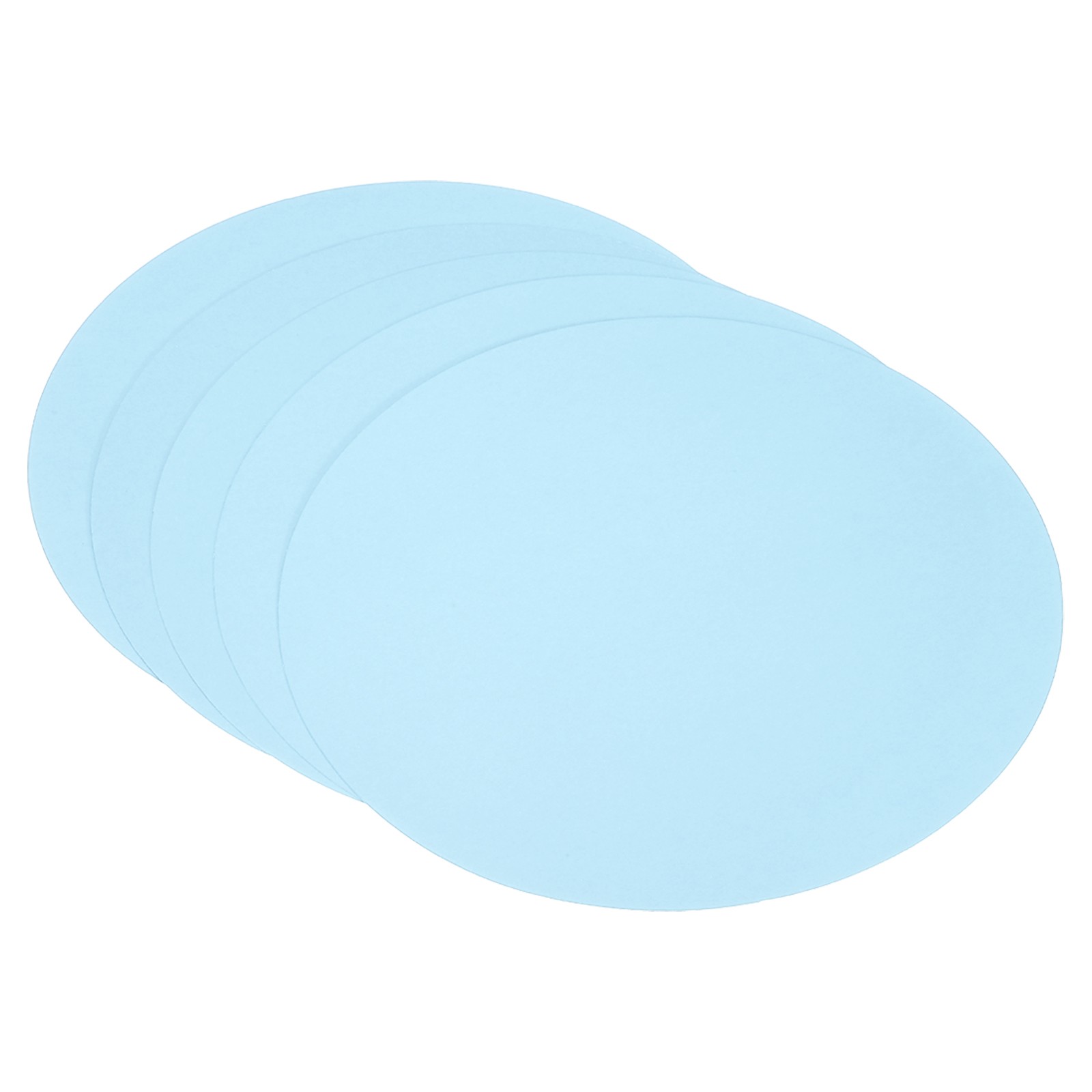 9.8-inch Round Cardboard Paper, 25 Pcs Blank Circles for DIY Arts, Light Blue