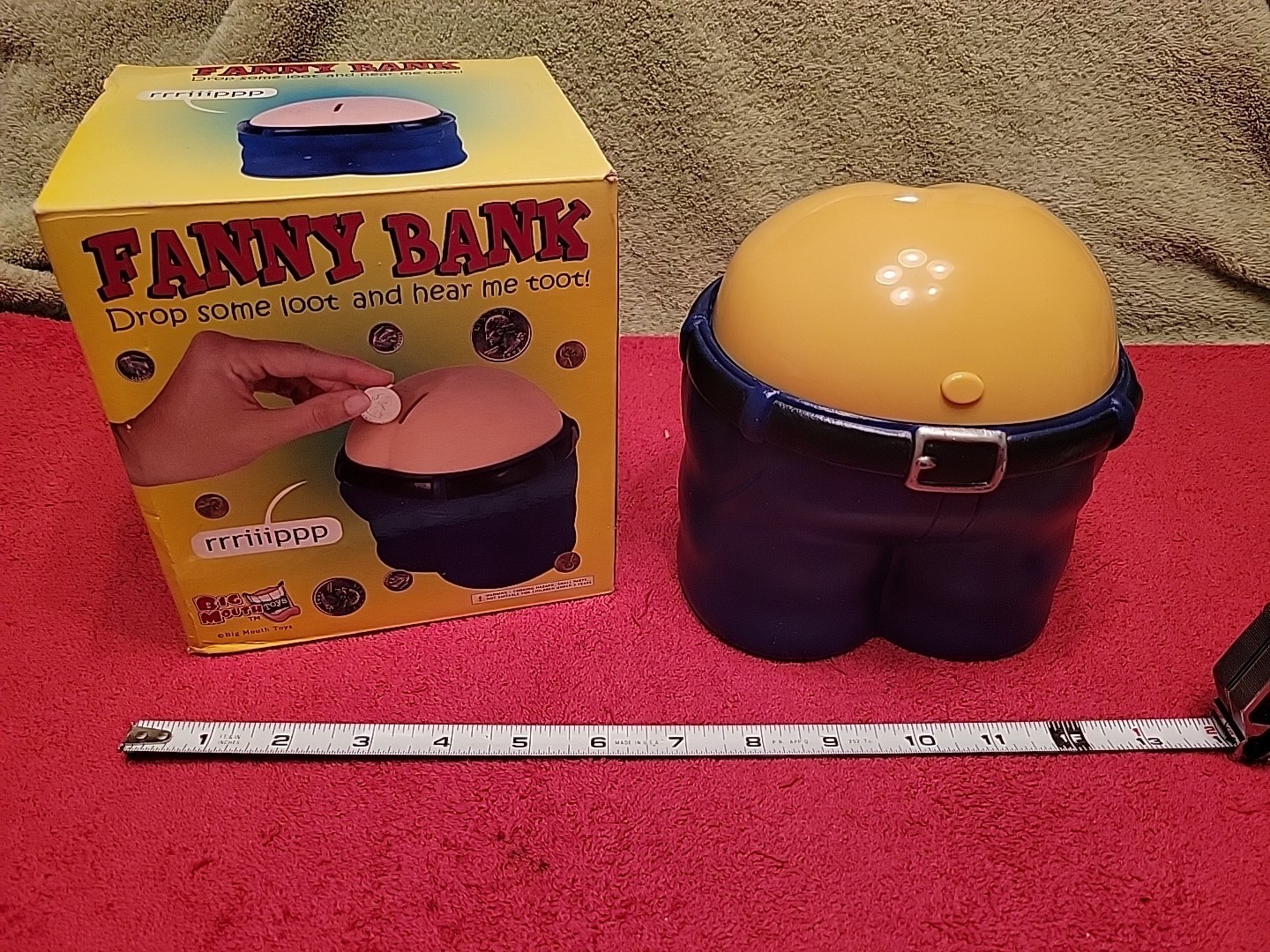Fanny Piggy Butt Bank The Fart Poop Machine Bank Gag Prank Novelty Joke Toy