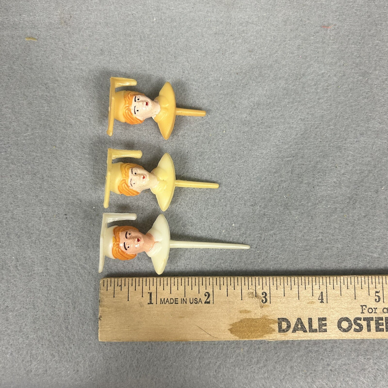 Lot of 7 Vintage Graduation Cupcake Picks Cake Toppers Boy Girl