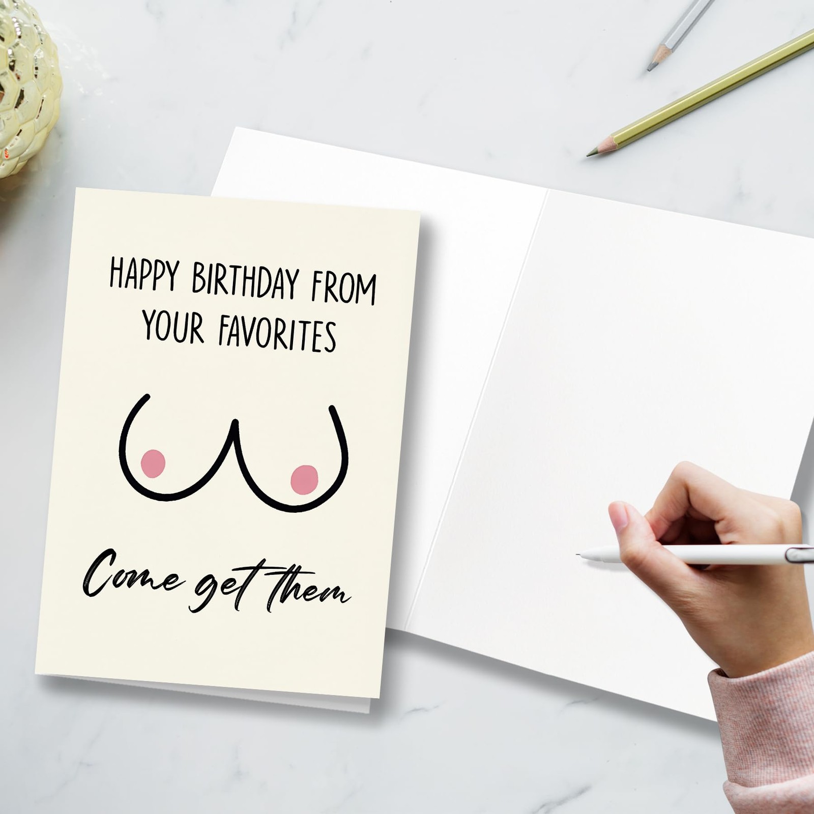 PTRUKD, Funny Birthday Card for Husband, Sexy 5 x 7 inches, HUS-KM-159