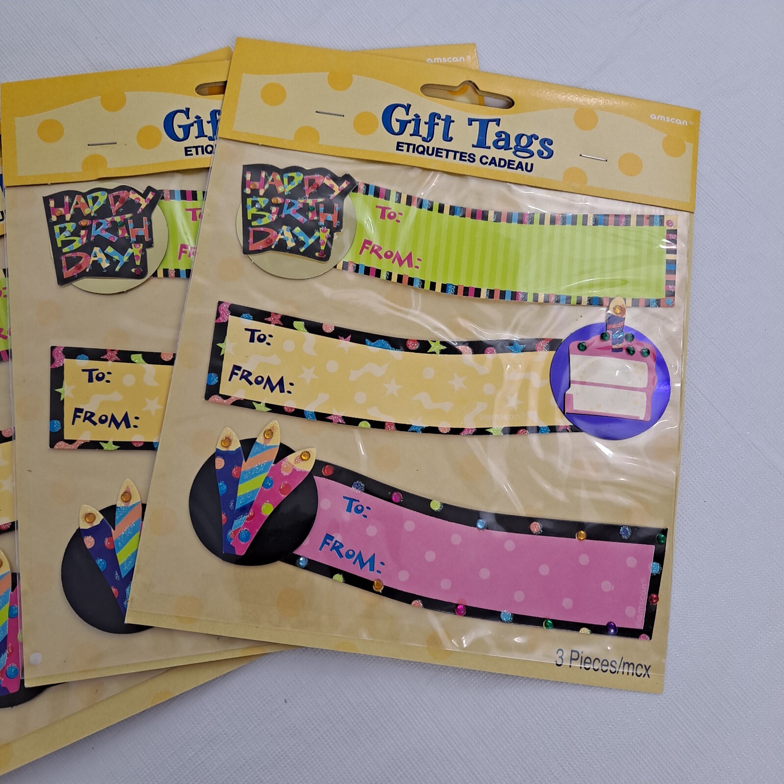 Birthday Party Gift Tags 15 Count