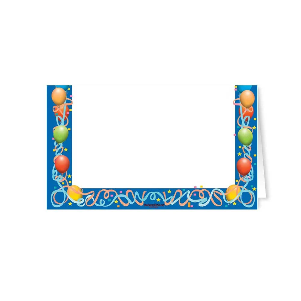 Birthday Place Cards – 25 Birthday Place Cards (Balloons) – 77033