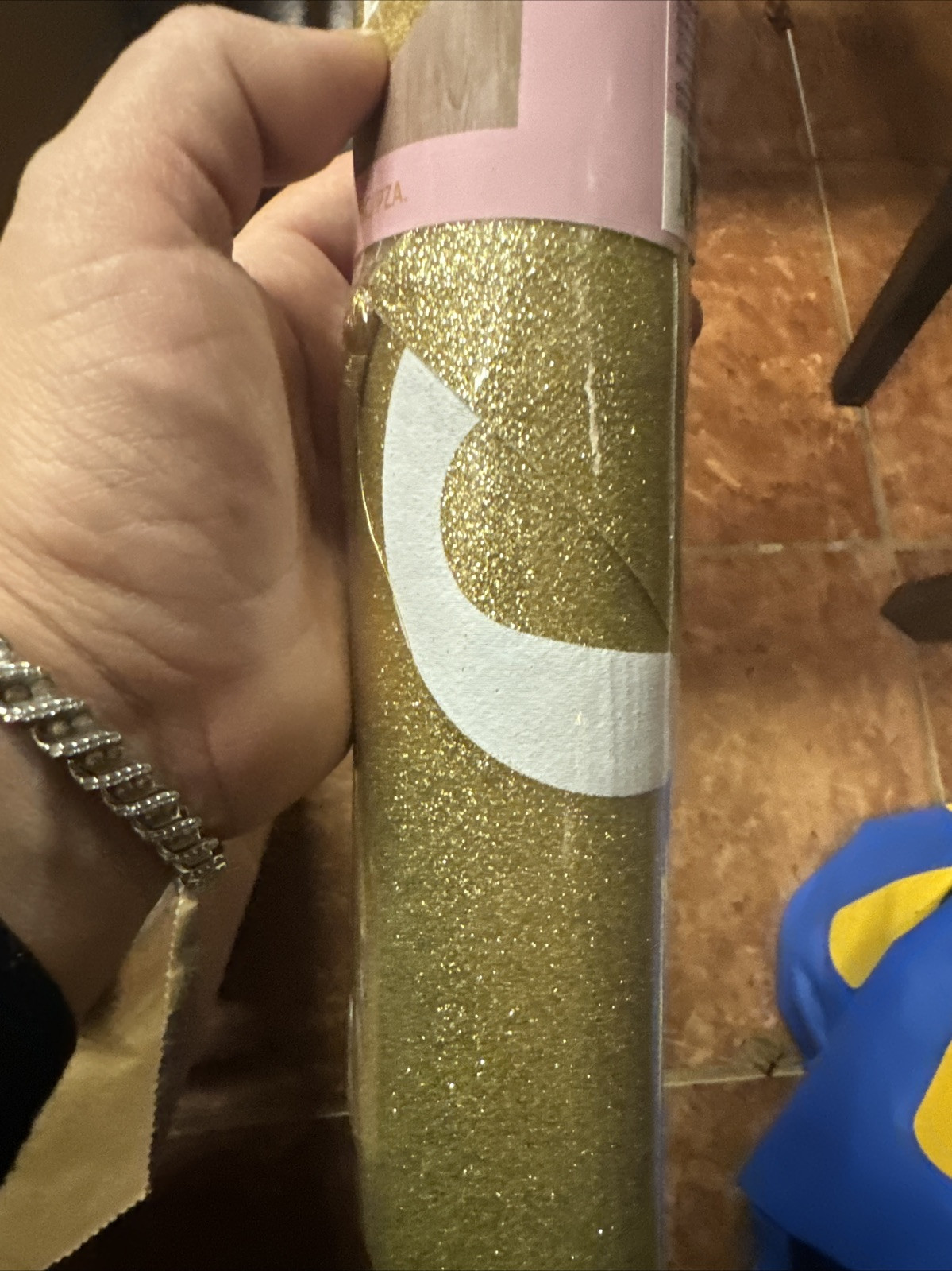 Glitter Gold Sweet 16 Table Runner