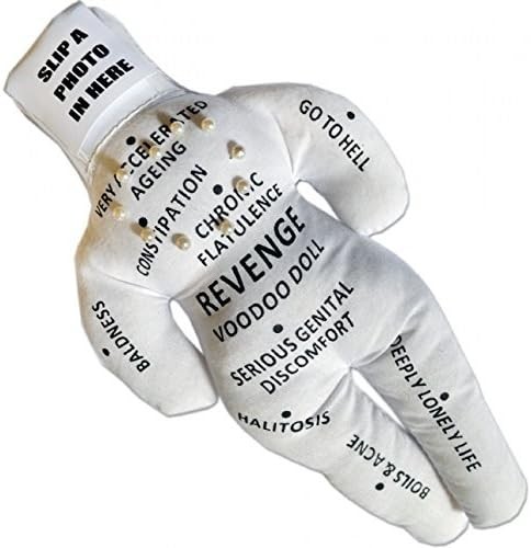 REVENGE Voodoo Doll with Pins ~ Boyfriend Girlfriend Fun Adult Gag Office Gift😈