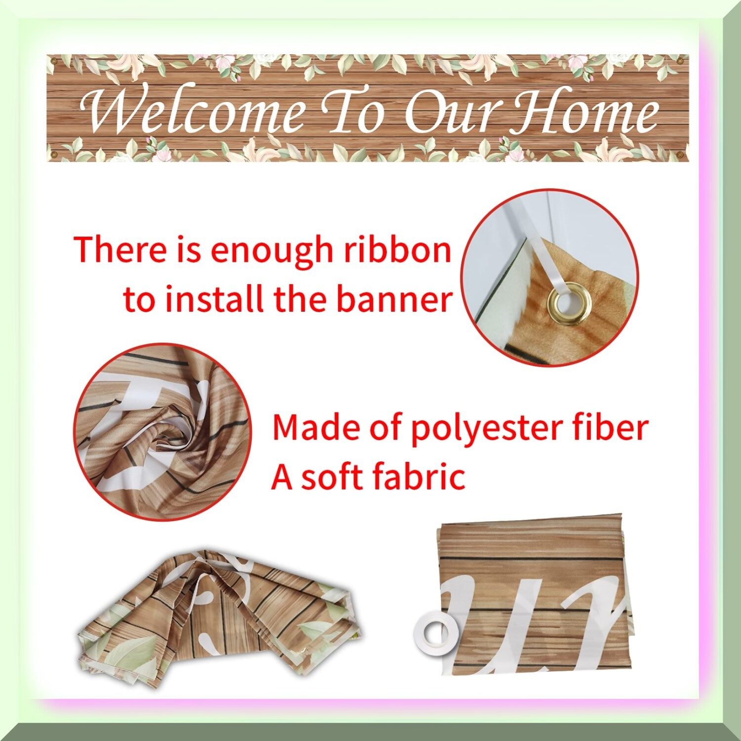 Rustic Homecoming Banner for Lawn and Wall Decor