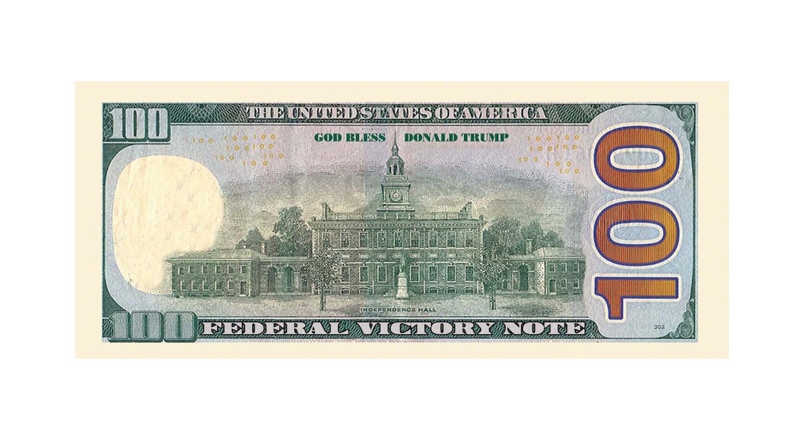 100 TOTAL – Donald Trump Presidential MAGA Century Dollars Novelty Money Bills