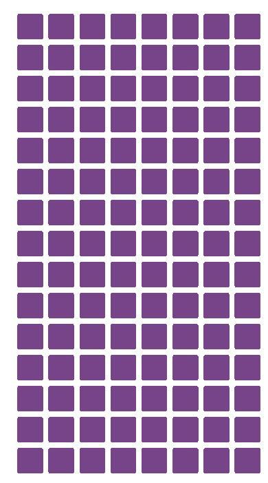 1/4″ Lavender Square Color Coding Inventory Label Stickers Made In The USA