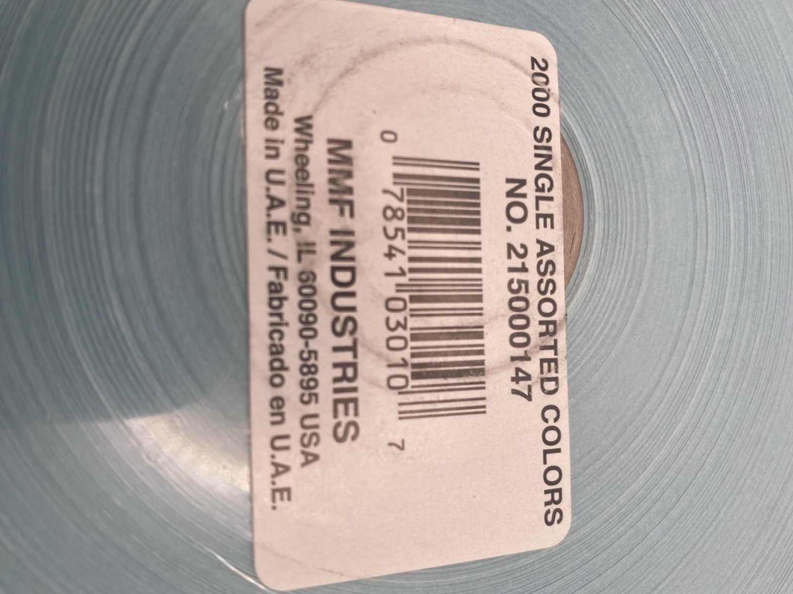 Admit One BLUE Raffle Tickets Roll of 2000 Made In USA MMF #215000147