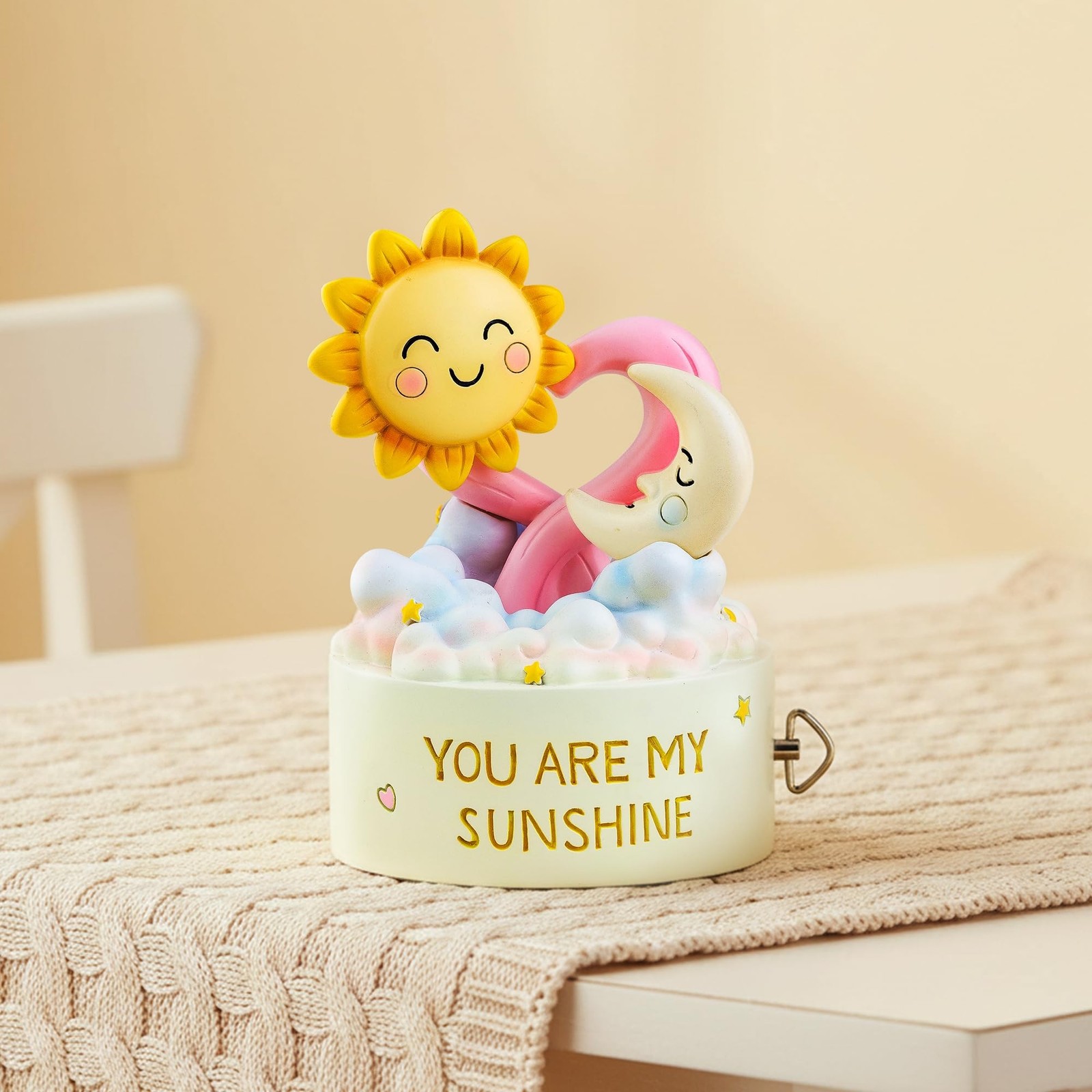 You are My Sunshine Musical Figurine, Wind-Up Music Box, Romantic Love Gift w…