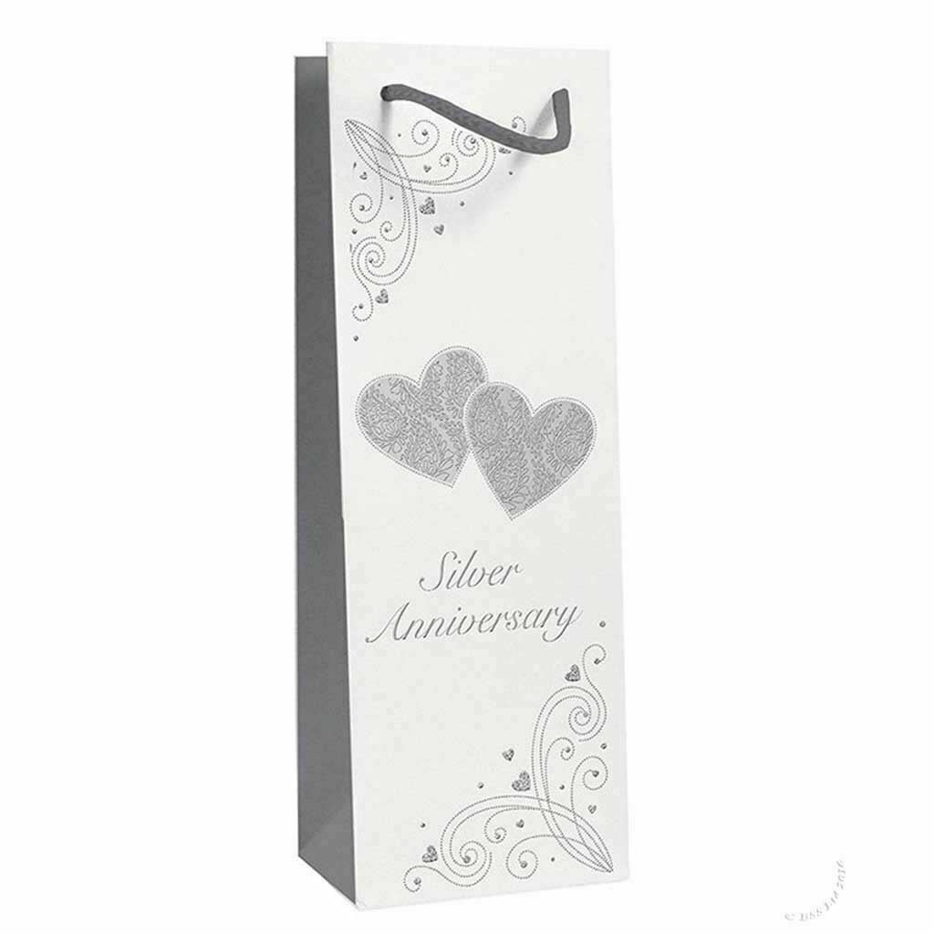 25th Wedding Anniversary Gift Bottle Bag