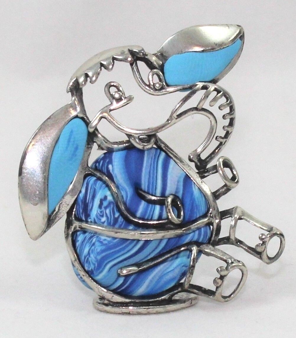 9 Baby Favors Birth Baptism Parties Kitten Elephant Blue In Silver