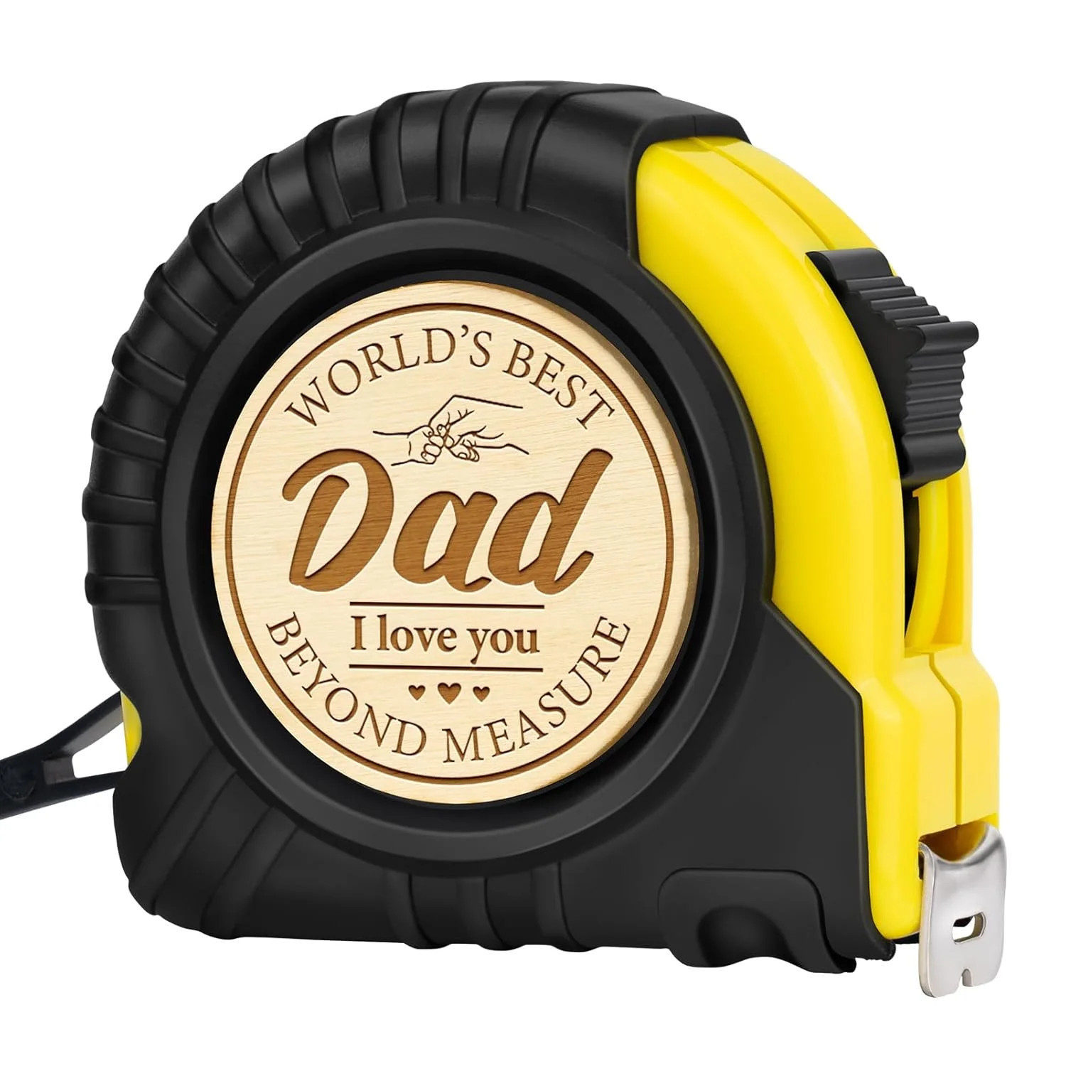 Best Dad Ever Tape Measure 10 FT Engraved Tool Father’s Day Gift for Dad Husband