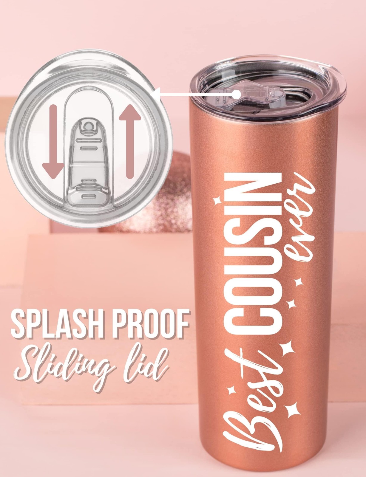 Onebttl Cousin Gifts for Women – 20oz Insulated Stainless Steel Tumbler with …