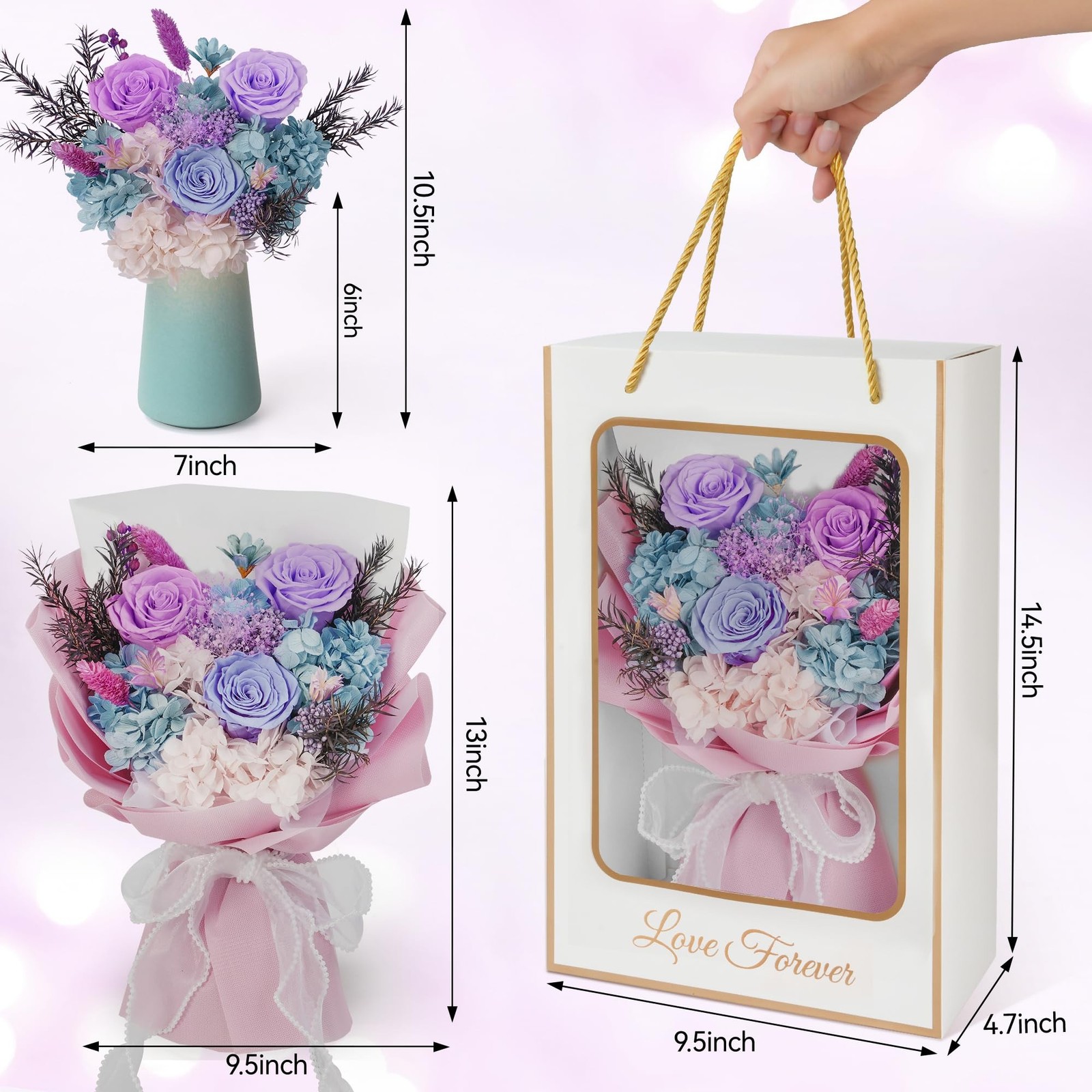 Childom Birthday Gifts for Women,Preserved Flowers for Delivery Prime,Christm…
