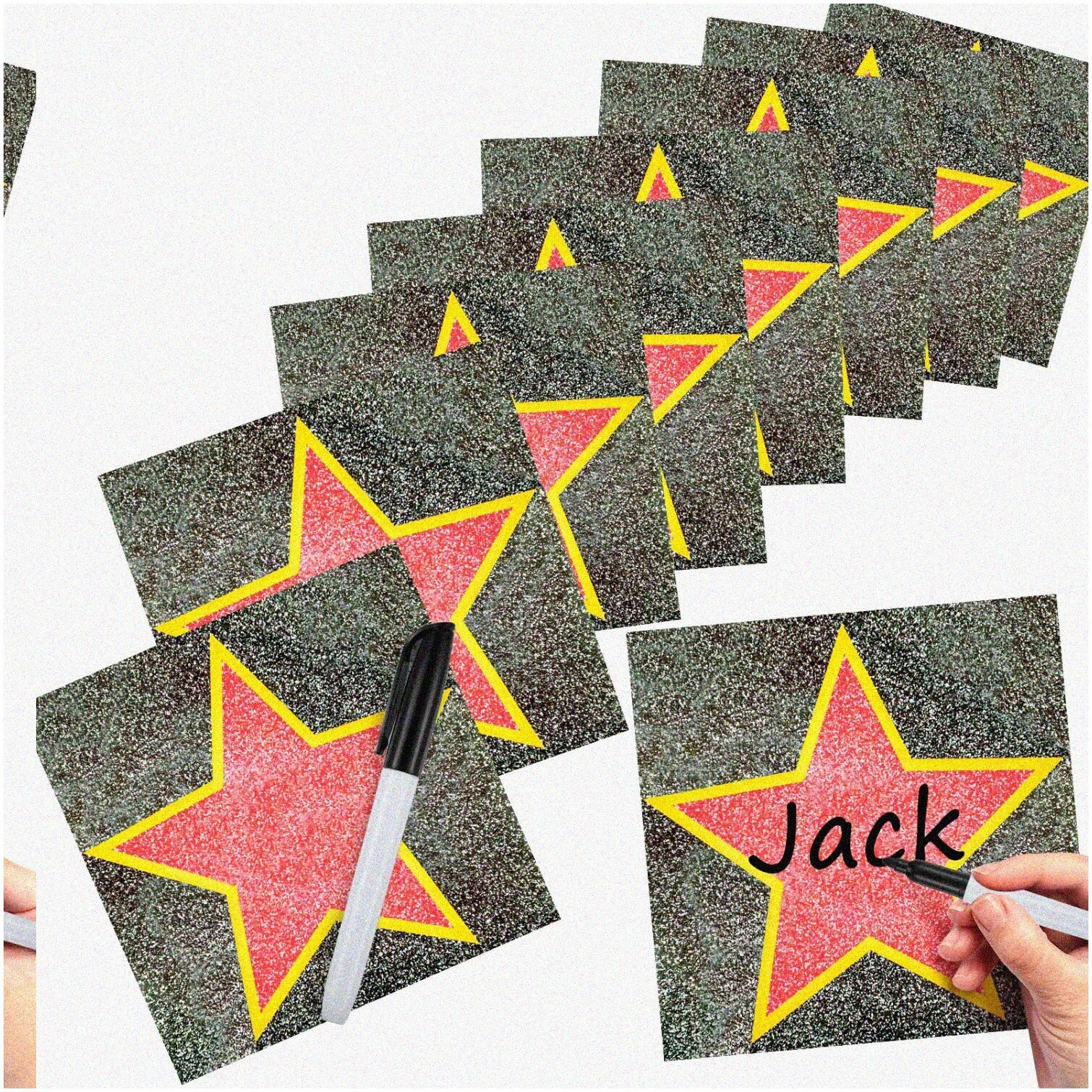 Star Sticker Set with Marker for Party Decoration