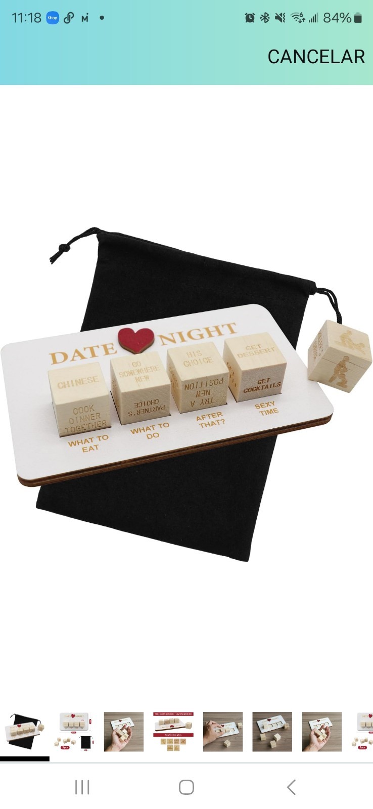 Adult Dice Game Set Gag Funny Gift Couples Anniversary Valentine Sexy