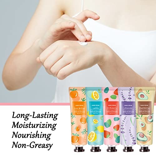 10 Pack Hand Cream for Dry Cracked Hands, Natural Plant Fragrance Moisturizing