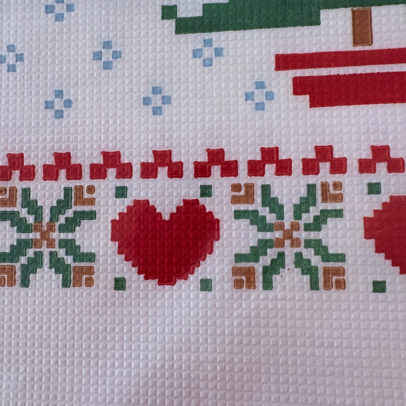 VTG Artfaire Christmas Table Cover Trees & Reindeer Paper Tablecloth 54″ x 96″