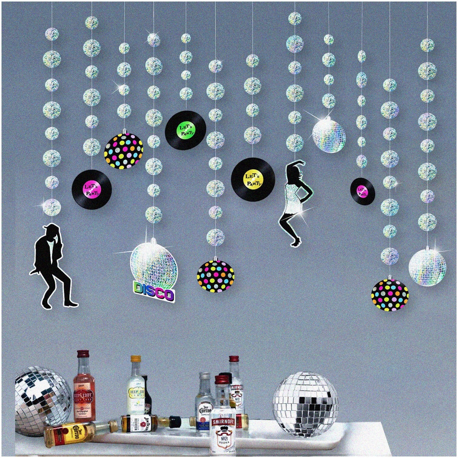Euphoric Holo Ball Disco Garland 12 Decorations
